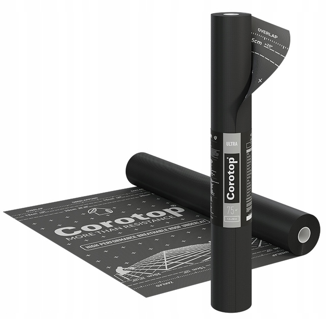 Strešná Membrána Fólia Na Strechu Silná Corotop Ultra 220g 1,5mx50m 75m²
