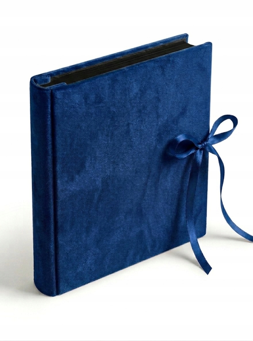 WELUROWY ALBUM DO ZDJĘĆ ALBUMY ZDJĘCIA 10x15 500 INDIGO NIEBIESKI