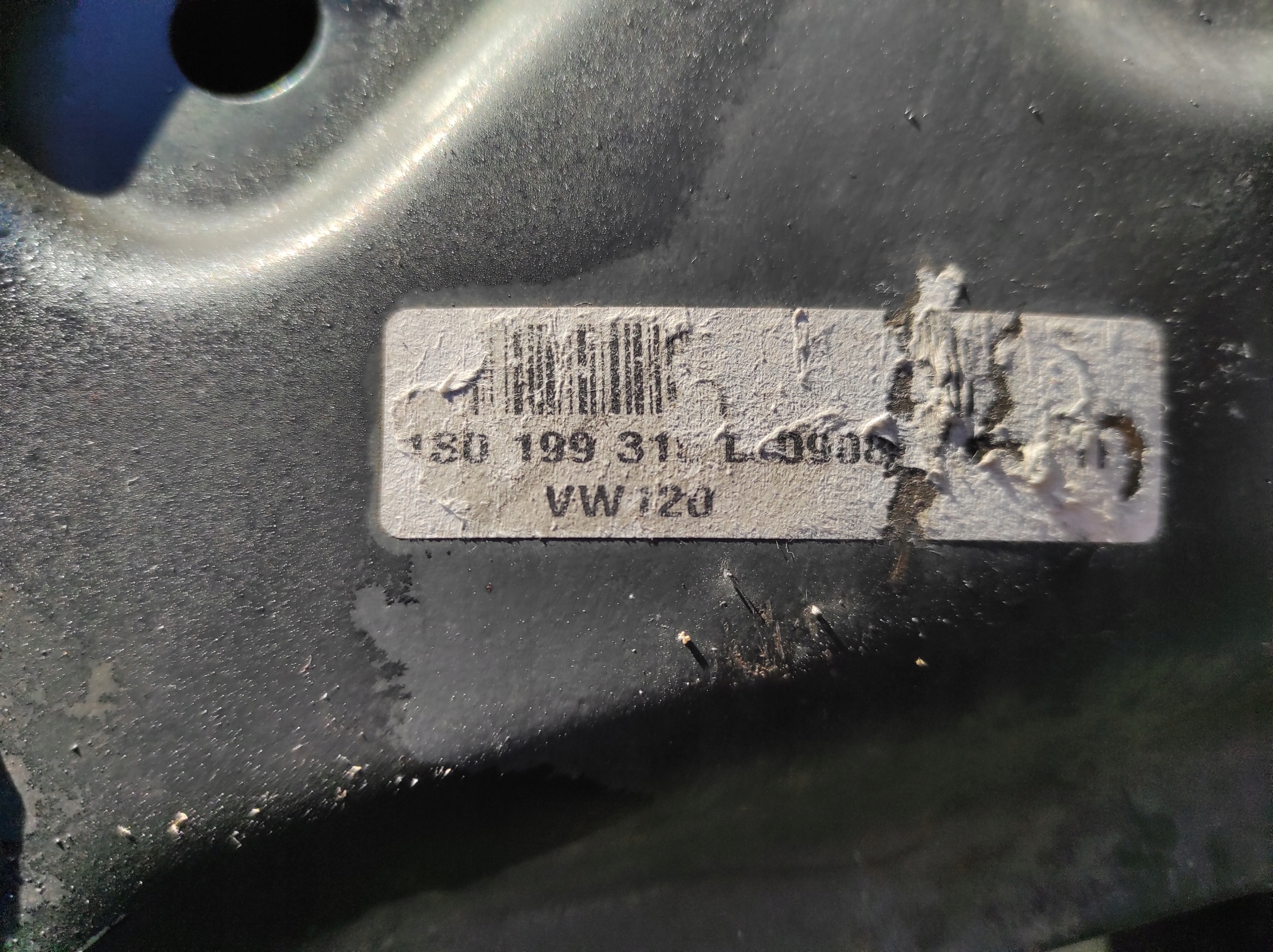 axle beam subframe VOLSKWAGEN UP 1S0199315