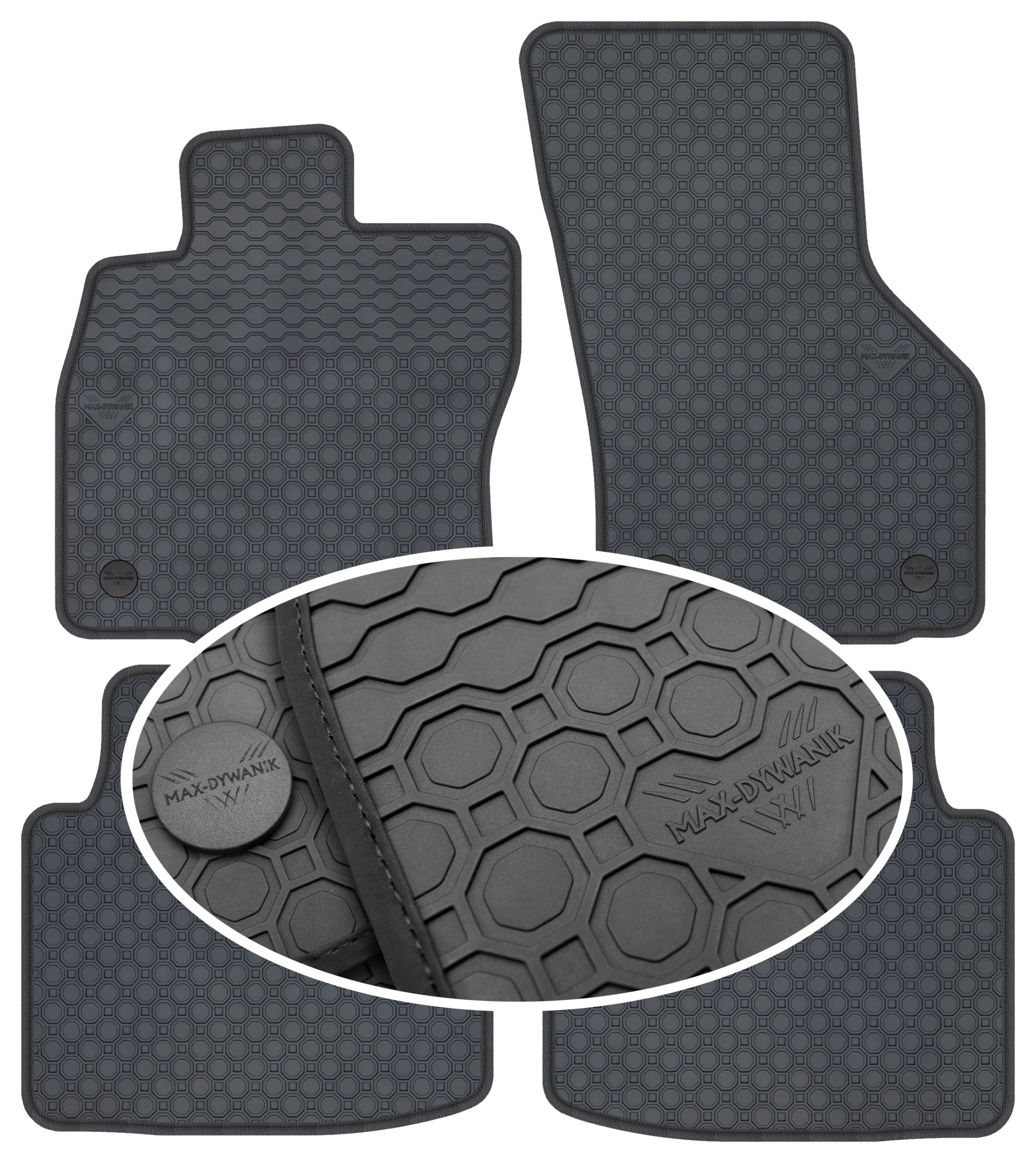 Volkswagen Passat B9 od roku 2024. Gumový koberec PrimeLiner čierny