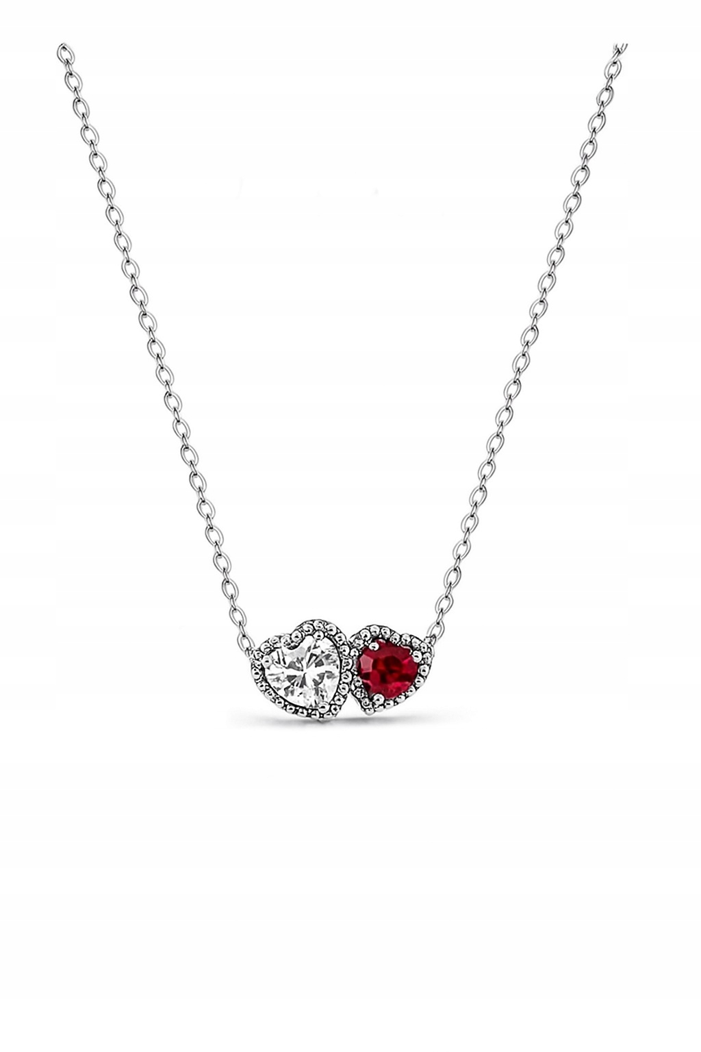 Stříbrný náhrdelník Ag 925 Srdce s zirkony IM1040525Č._R