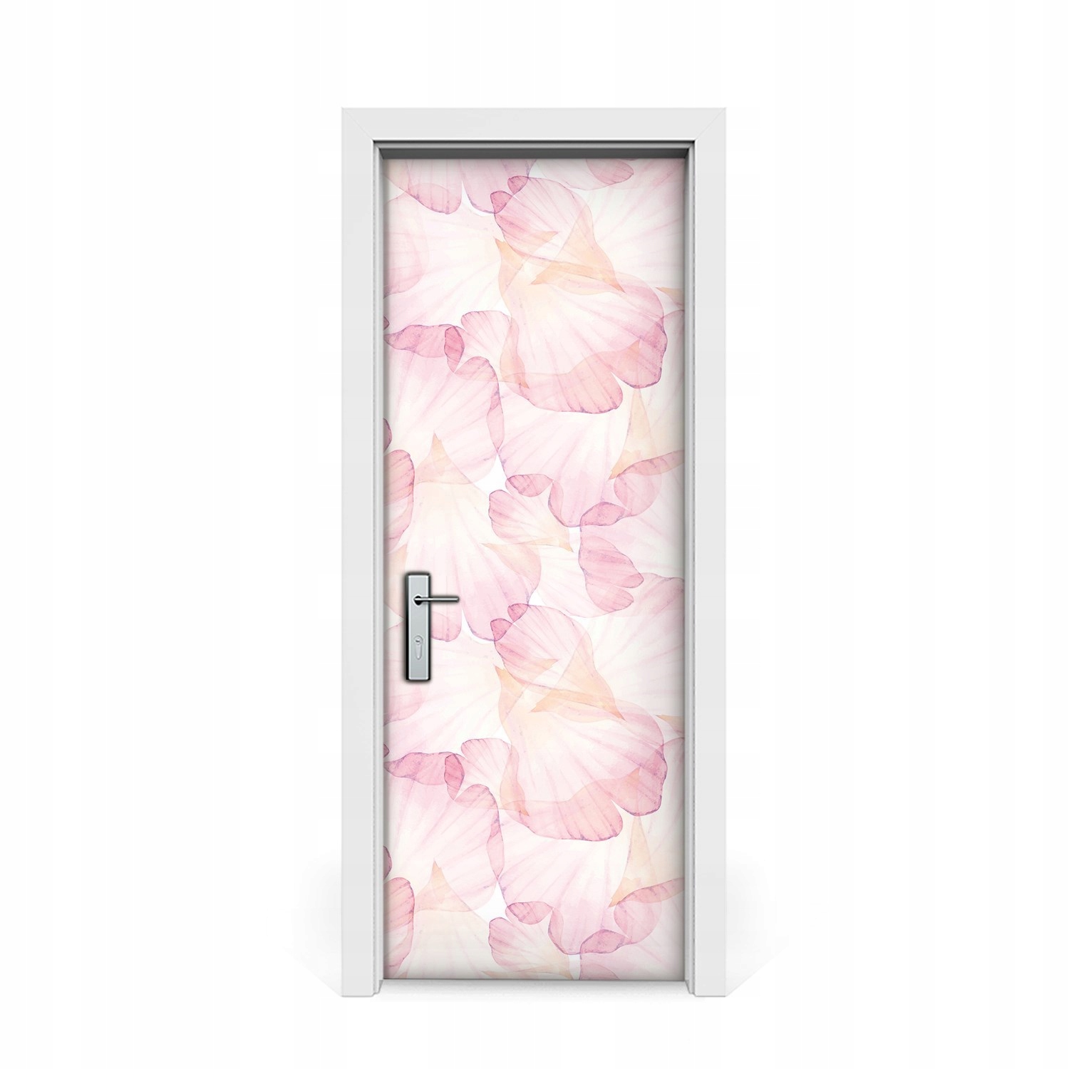 

Naklejka na drzwi Różowe płatki kwiatów 75x205