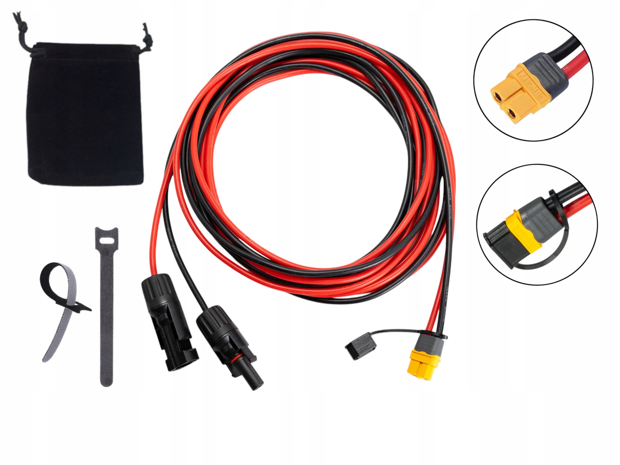 Kabel solarny ProKable do XT60 13 Awg 3,5 m do przenośnych stacji zasilania