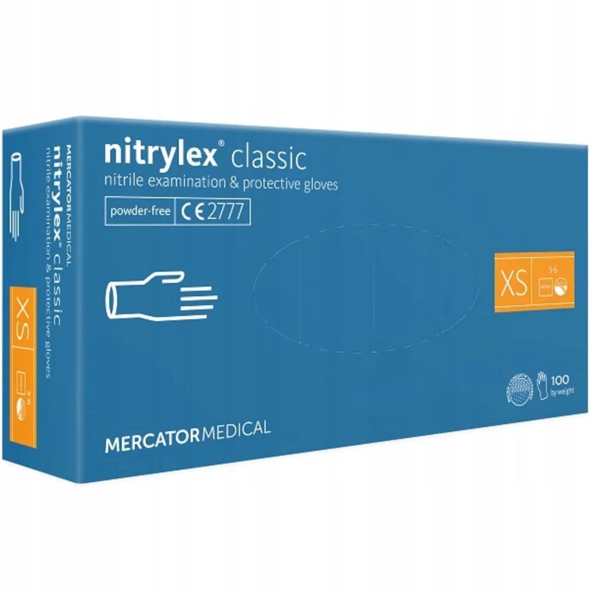 

Mercator Classic Rękawice nitrylowe Xs 100szt.