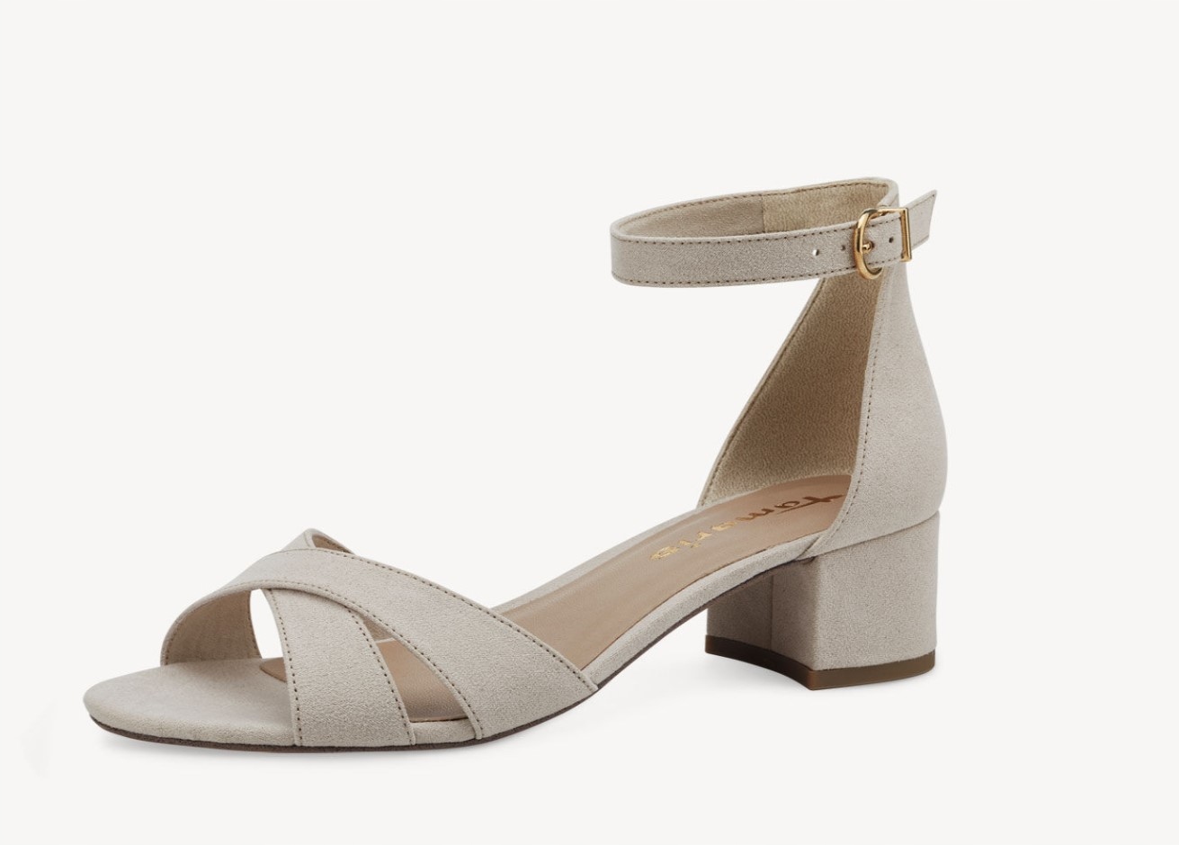 Tamaris Dámské Sandály Na Klínku, Béžové, Elegantní, 36 6 G
