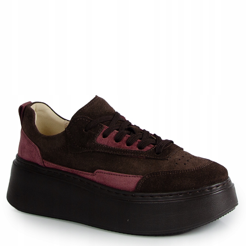 Laroni N1265S3 Hnědé Kožené Tenisky Kampa 36