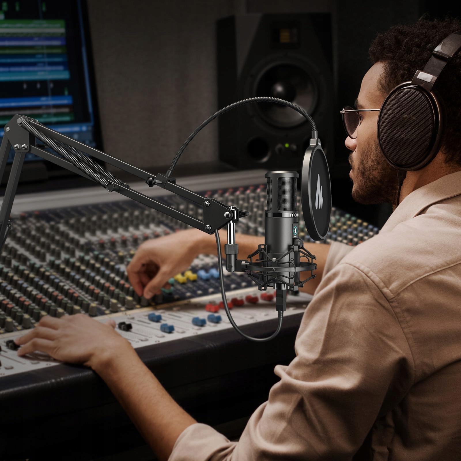 MAONO Mikrofon USB PC Do Streamingu Podcastów Gamingu YouTube Twitch — miniatura 8