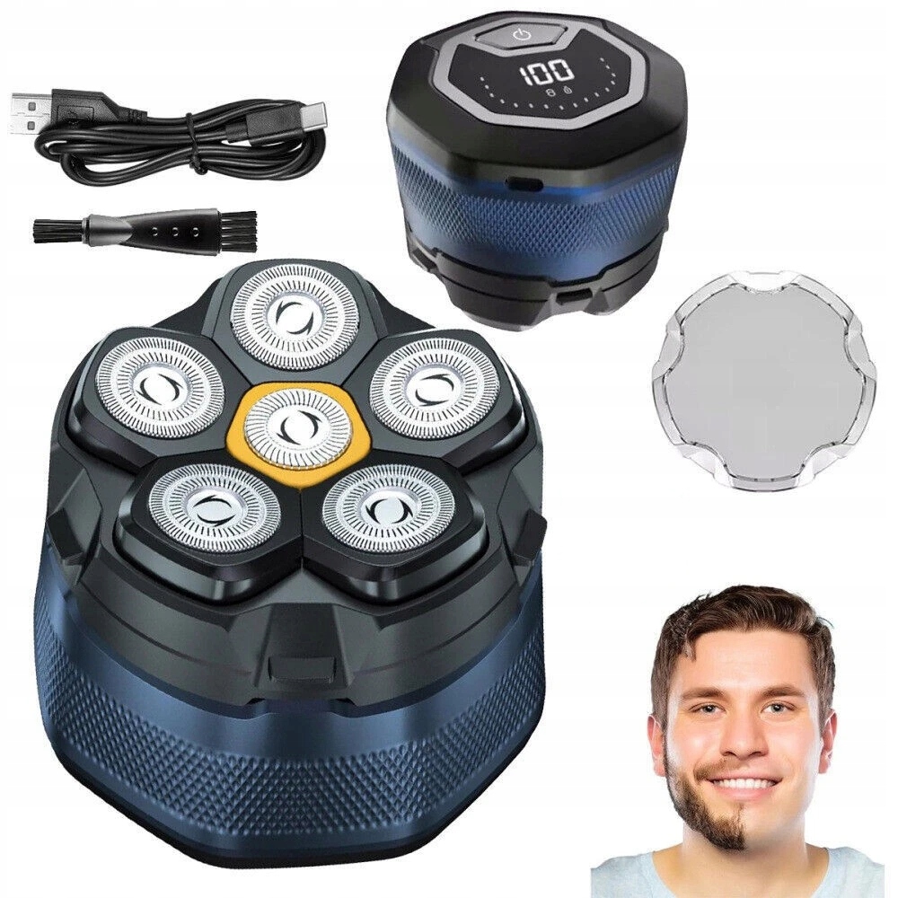 Holicí Strojek Elektrická 6D magnetická hlavice voděodolná Usb-c IPX7