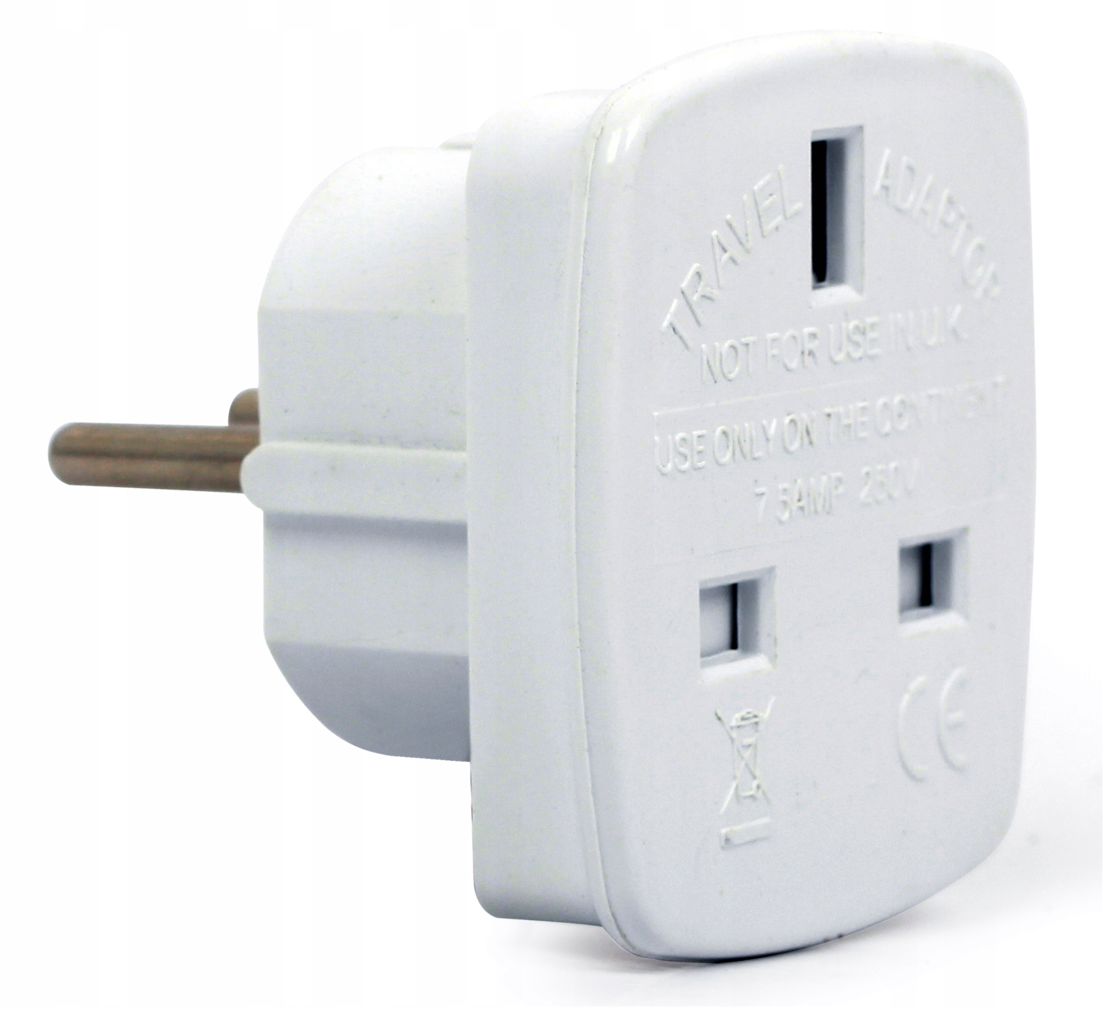 

Adapter Gembird A-AC-UKEU-001 biały