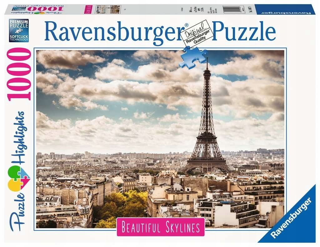 RAVENSBURGER POLSKA Puzzle 1000 elementów Paryż