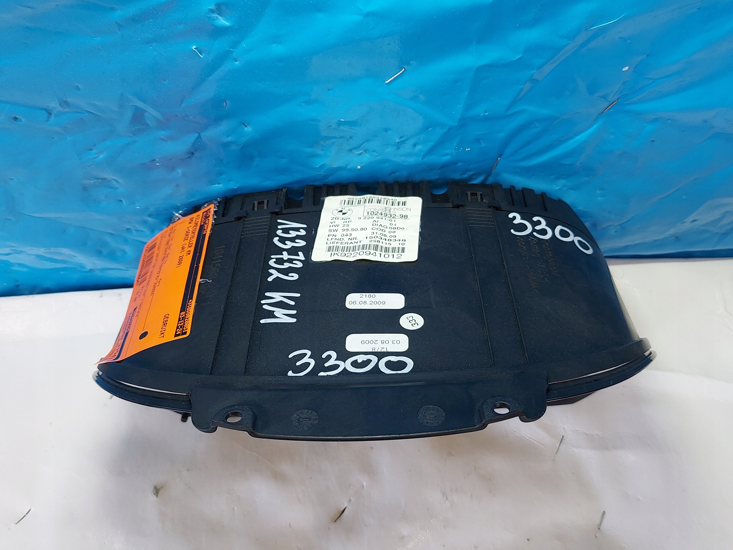 dials clock BMW 1 2009R 2.0 B 102493298