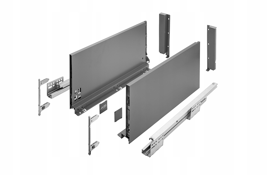 Szuflada Gtv Axis Pro antracyt Bardzo Wysoka 500 H199 L500 199 3D 40kg
