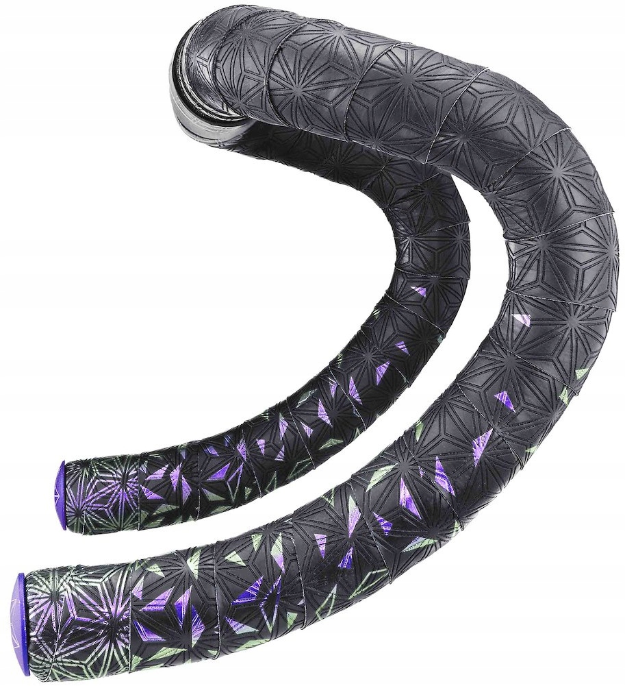 Omotávka na řidítka Supacaz Sticky Kush Star Fade Fialová Koncovky řidítek
