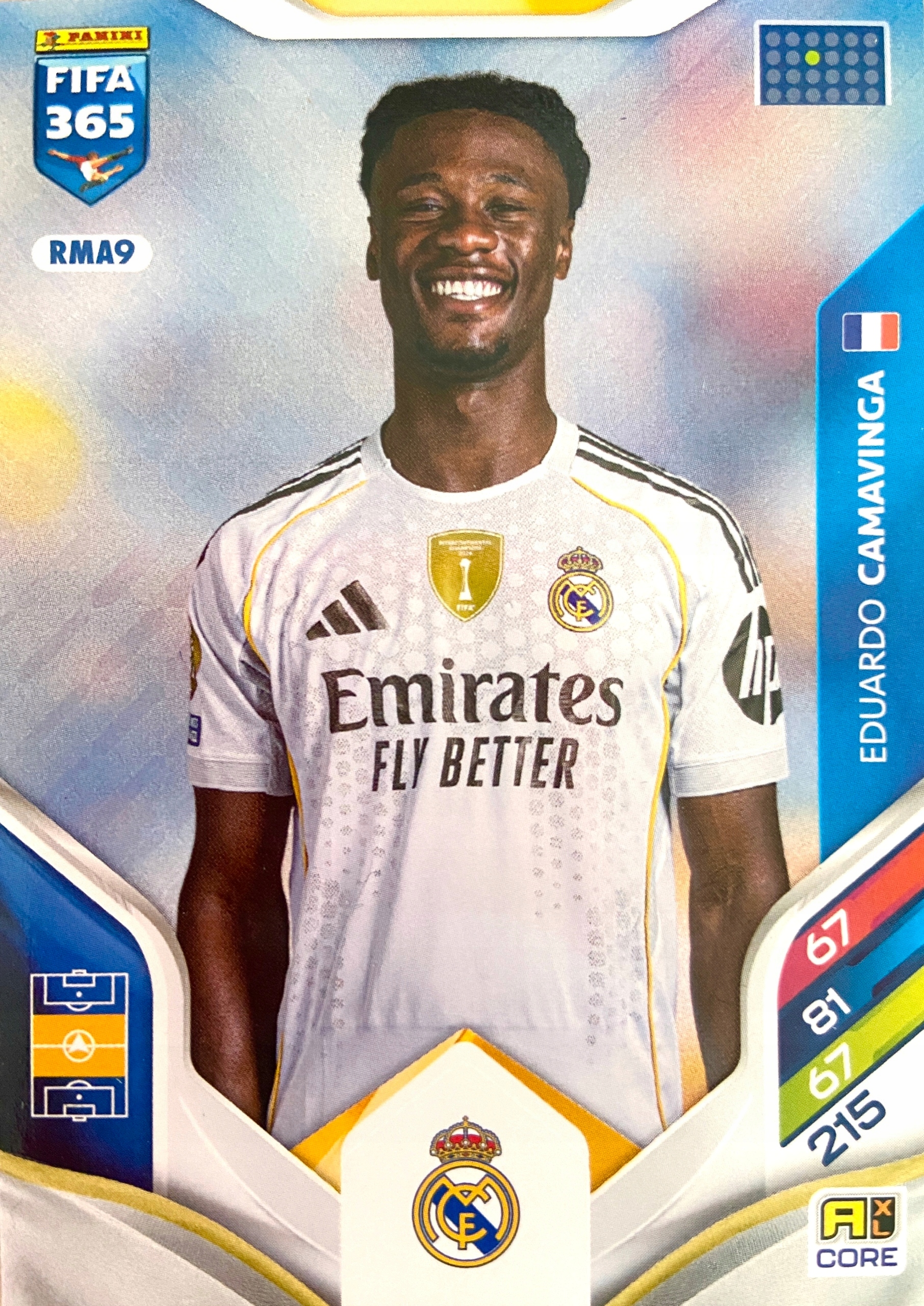 Panini Fifa 365 2026 Core RMA9 Eduardo Camavinga Real Madryt