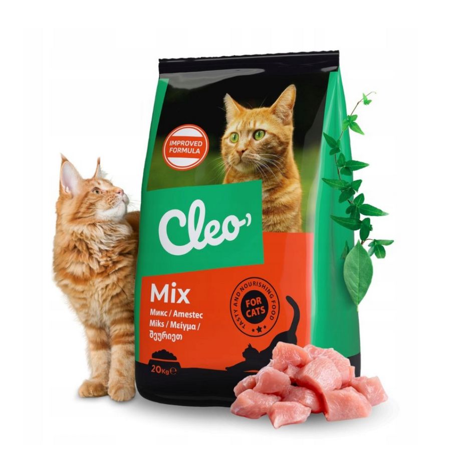 Cleo Karma sucha dla kotów dorosłych Mięso Witaminy 20kg
