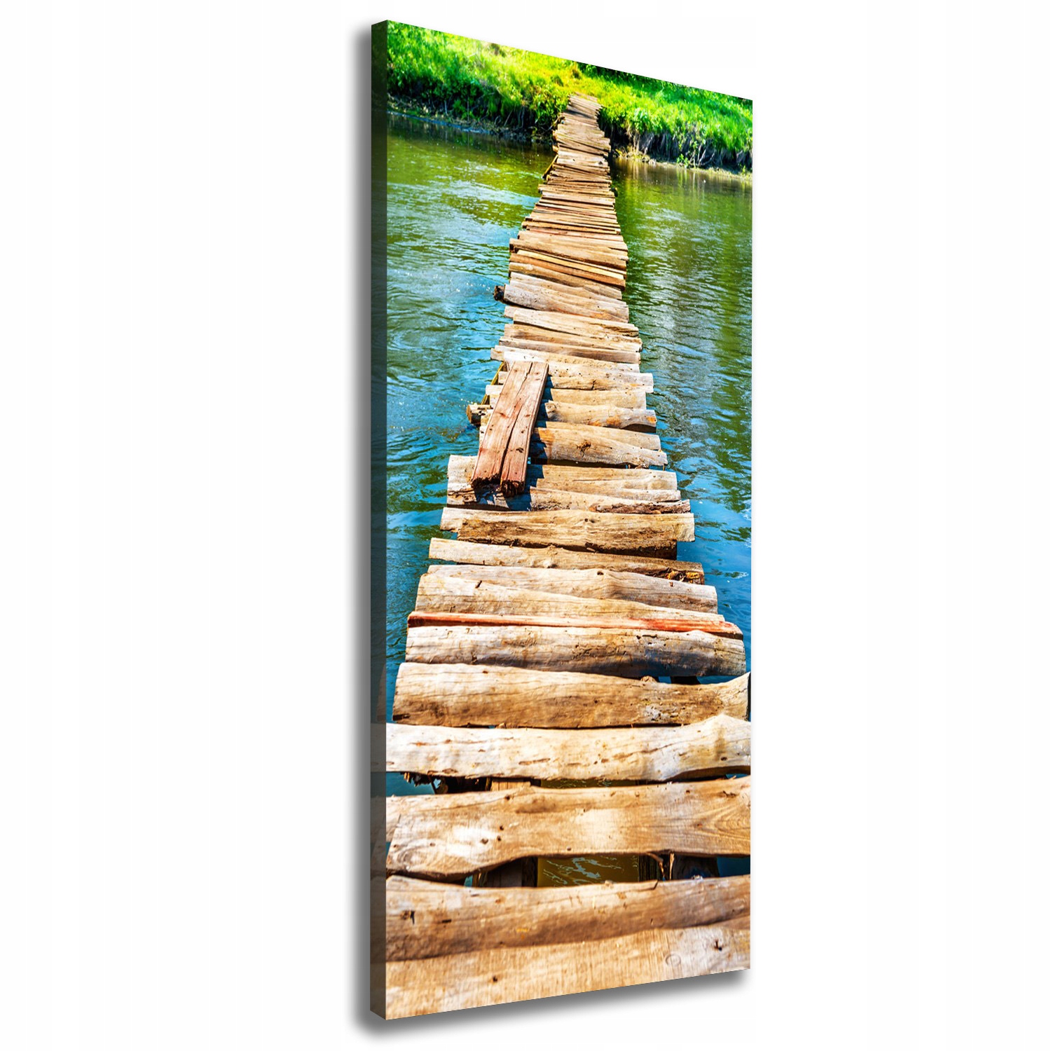 

Foto obraz canvas na ścianę Drewniany most 50x125