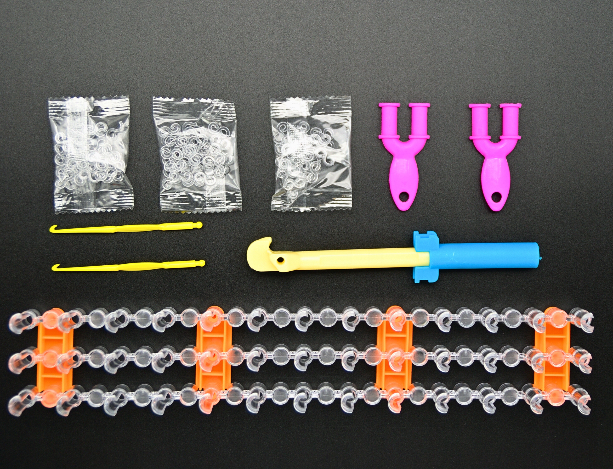 DUŻY ZESTAW GUMEK GUMKI DO ROBIENIA BRANSOLETEK BIŻUTERII ORGANIZER XXL DIY Płeć chłopcy dziewczynki unisex