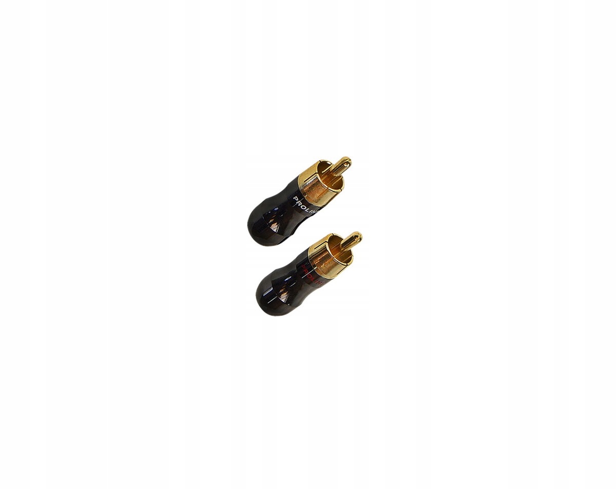 

Wtyk Cinch Rca złocony Prolink TRC-021 Czerwony