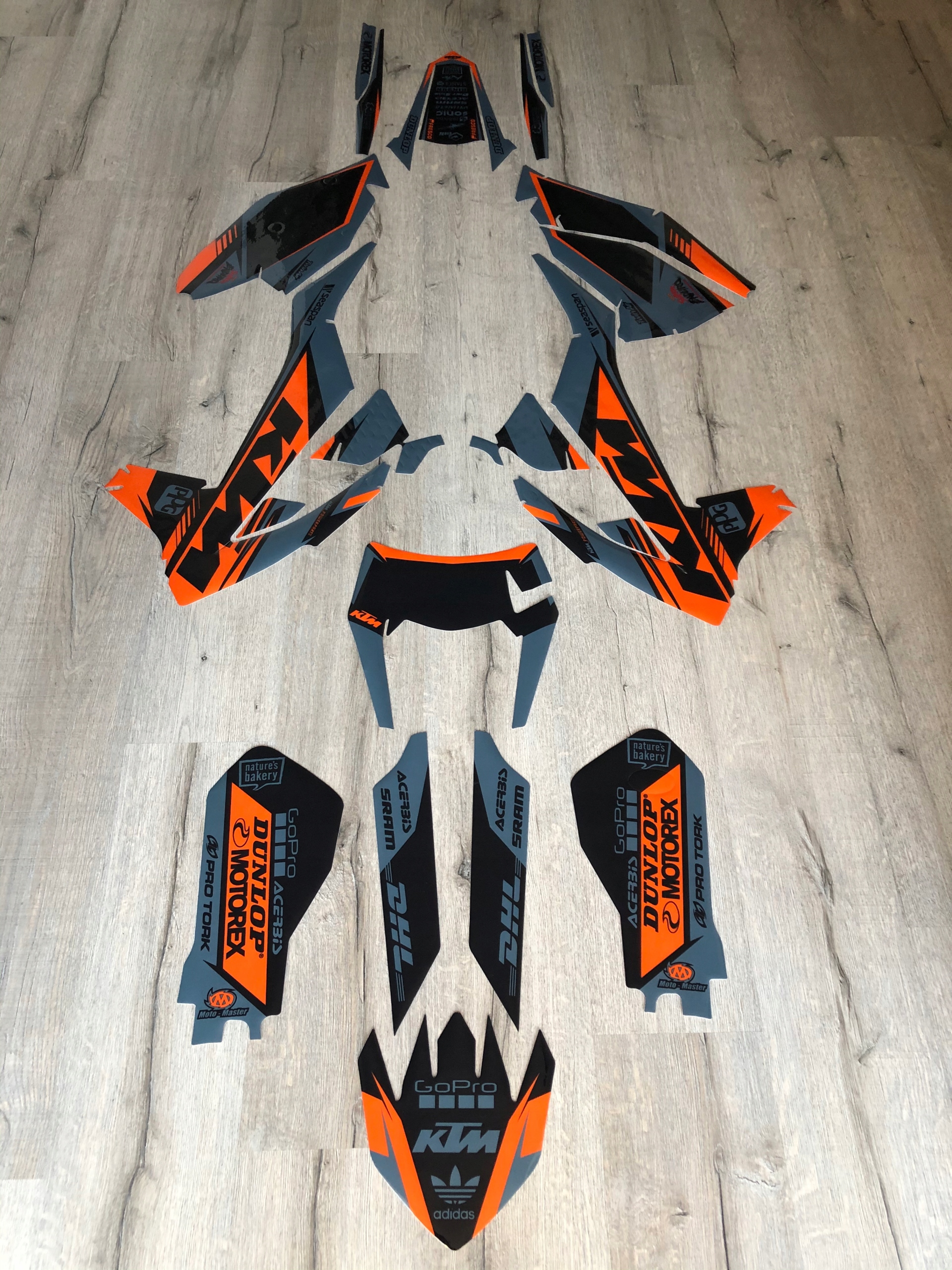 Ktm Exc excf 17-19, kryt Grey Factory, Cubamoto