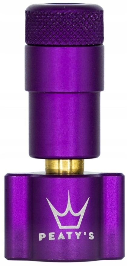 Pompka na naboje CO2 Peaty's Holeshot Tyre Inflator Head Matte Violet