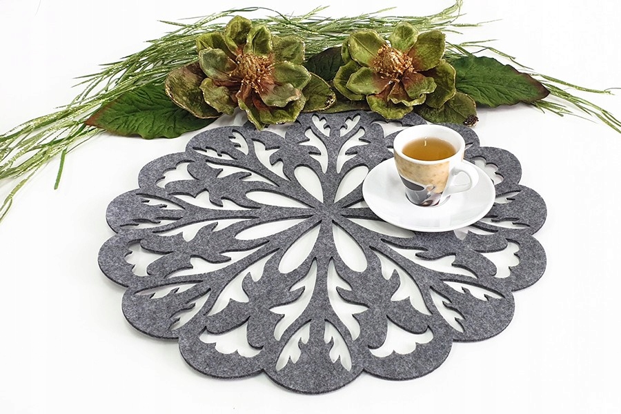 Pattaya - Serweta filcowa Szary melanż 120mm