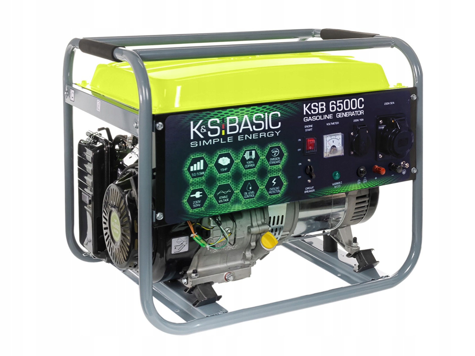 Agregat generator prądotwórczy benzynowy K&s Könner&Söhnen Basic Ksb 6500C