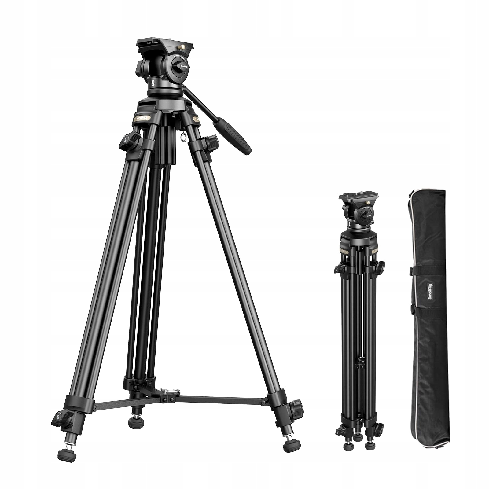 SMALLRIG Lekki Statyw Kamerowy 62" z Głowicą 360° i Płytką QR dla DSLR