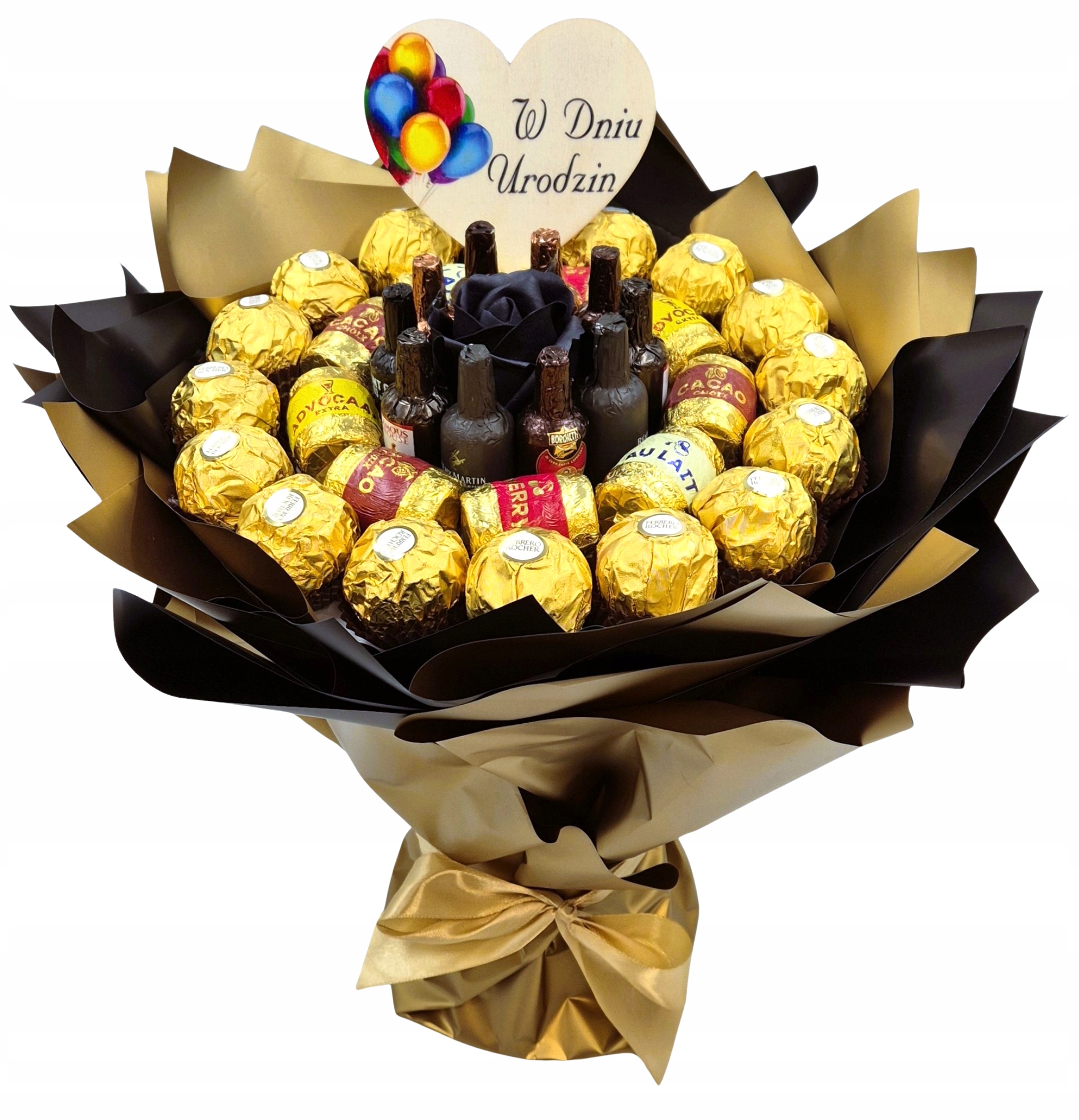 Sladká Kytice Sladkostí Box Dárkový Koš Dárek Narozeniny Jmeniny 18 30