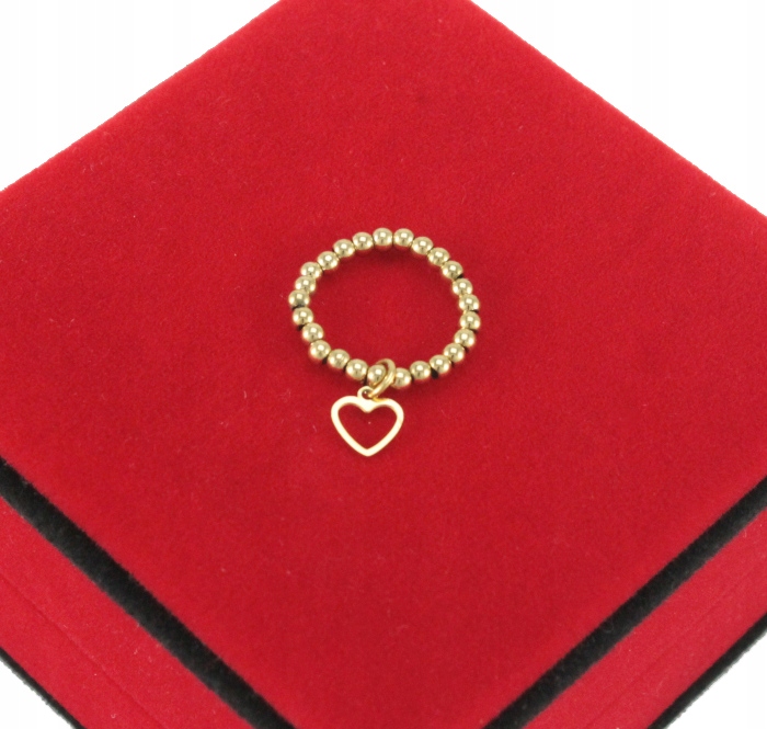 

Pierścionek Złoty Elastyczny Stal 316 L Serce