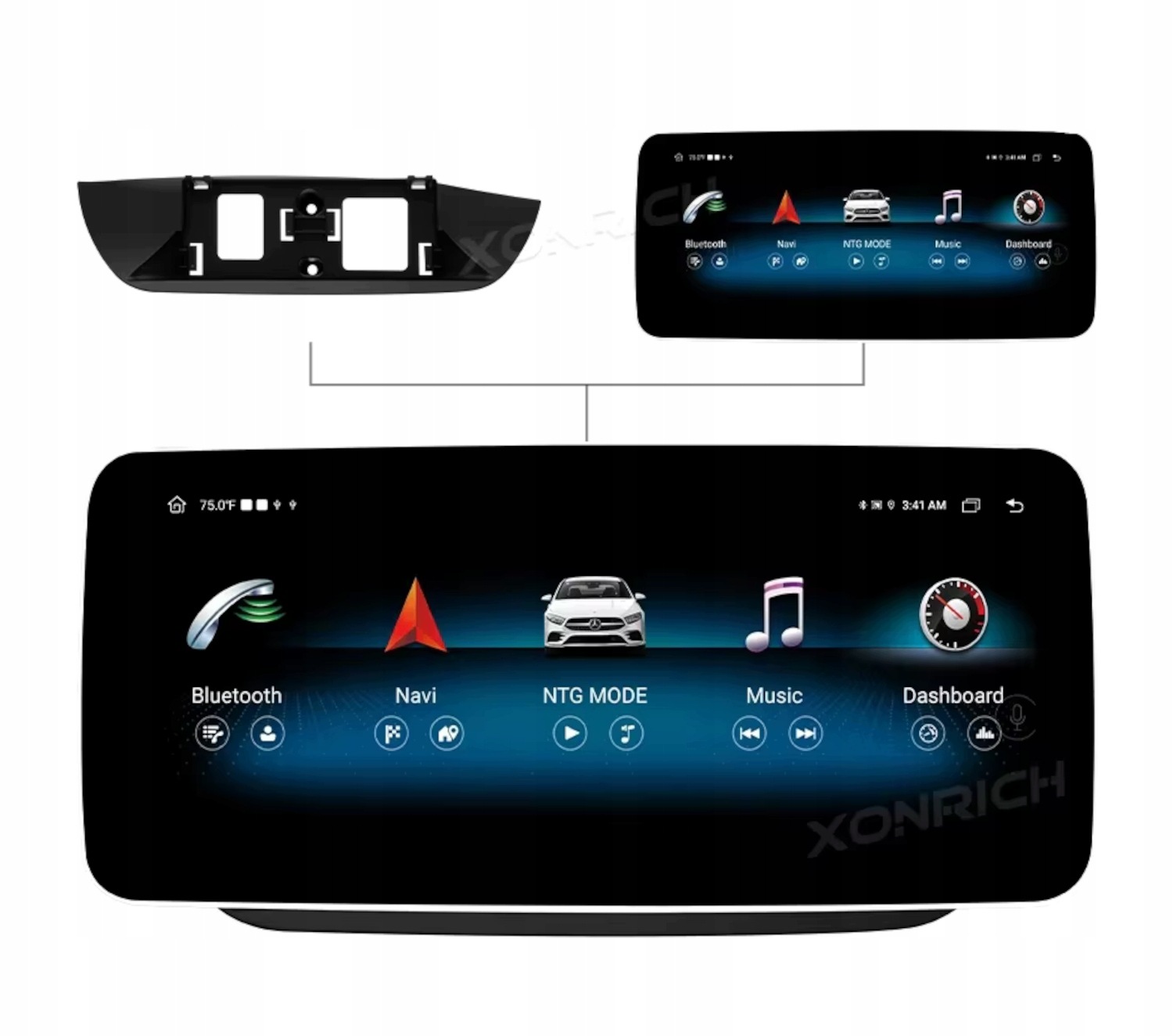 Radio Android do Mercedes W204 S205 C204 NTG 5.0 Qualcomm 665 8+128 GB