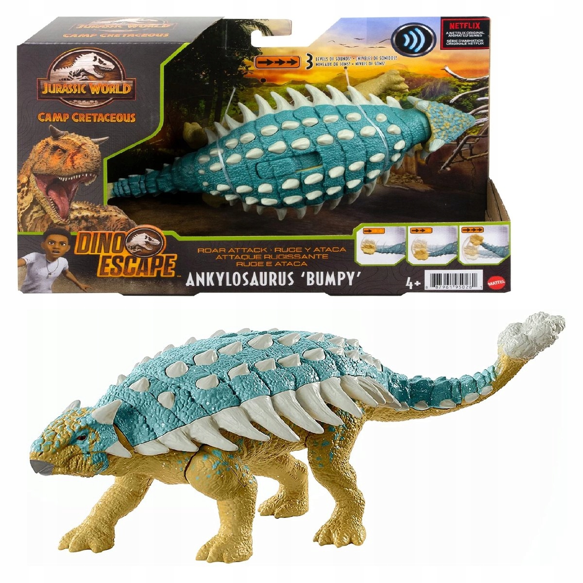 

Jurassic World Dinozaur Ankylosaurus Bumpy Ryczy !