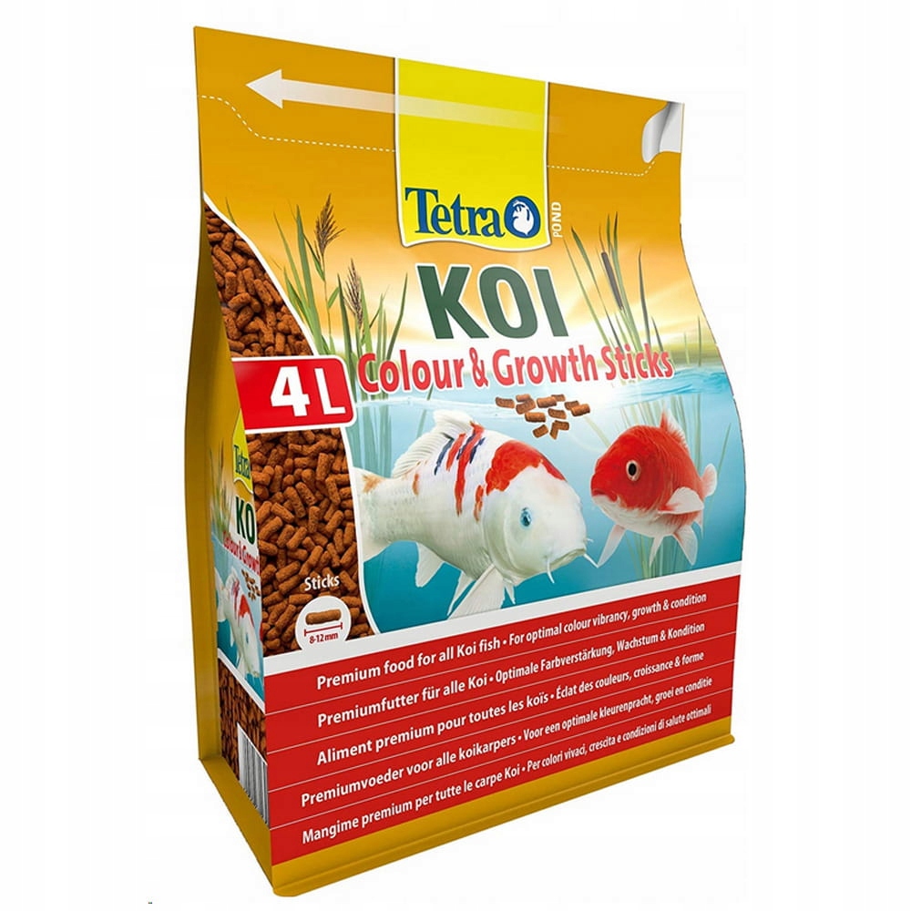 Tetra Pond Koi Colour & Growth Sticks 4L Krmivo pro Koi Kapry pro Zvýraznění Barvy a Růst