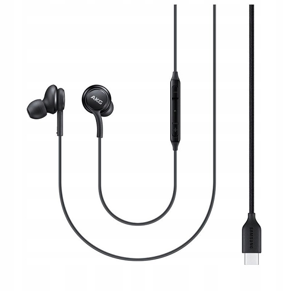 Samsung Akg Przewodowe Słuchawki Dokanałowe Usb Typ C Do Telefonów Czarne