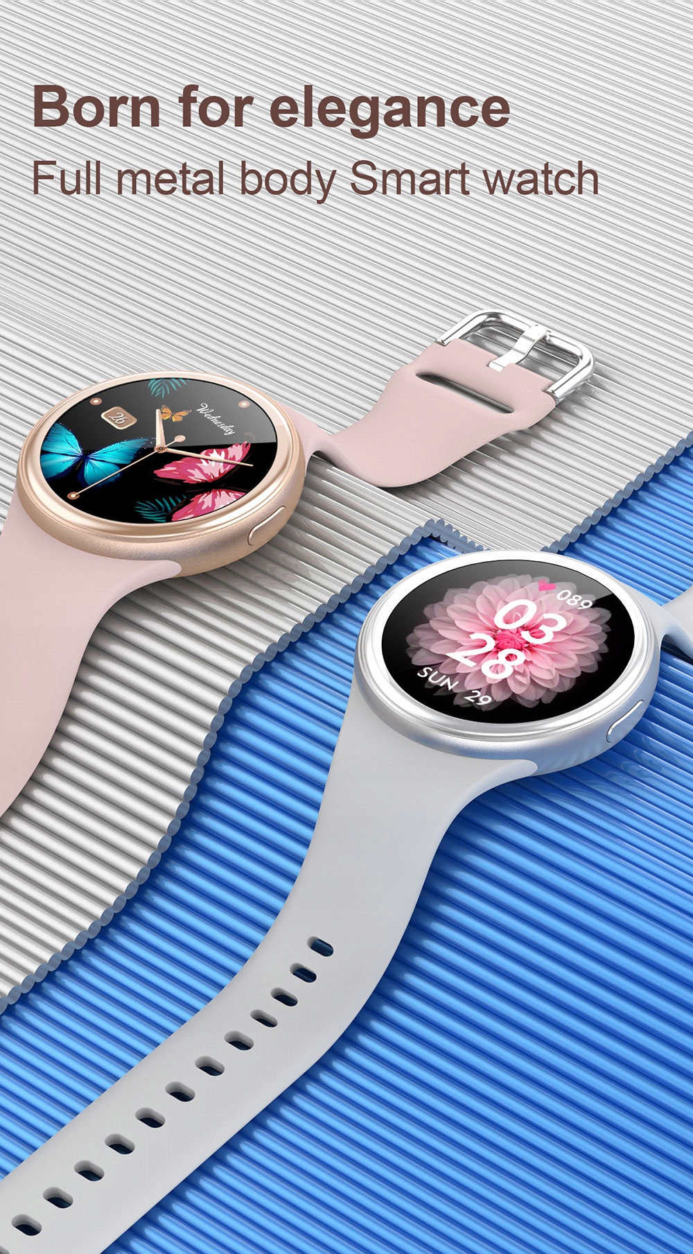 Smart Watch Heart Rate Blood Monitor Pressure Marka bez marki