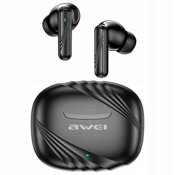 Bezdrátová sluchátka Awei Bluetooth 5.3 TA6 Anc+ dokovací stanice černá