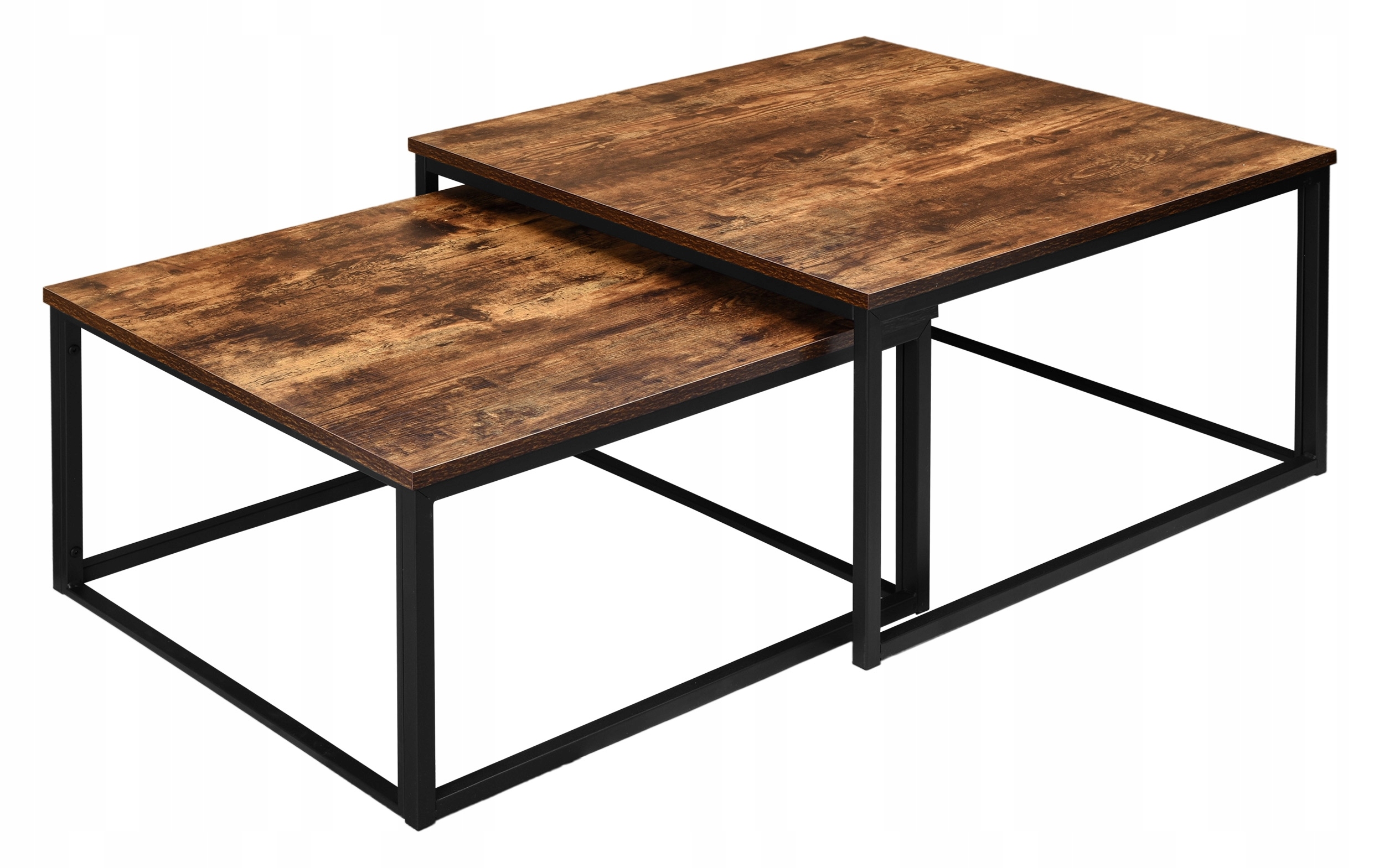 Kávové stolíky loft Velen Rustic starnúci dub