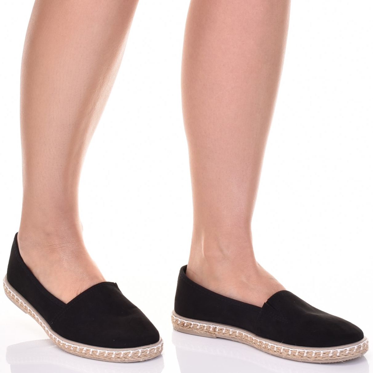 ESPADRYLE DAMSKIE ELEGANCKIE TENISÓWKI ZAMSZOWE KLASYCZNE PŁASKIE Rozmiar 38