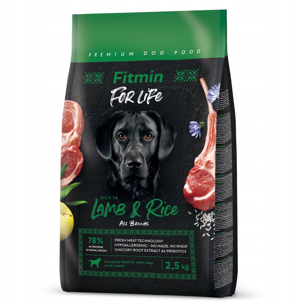Fitmin For Life Adult All Breeds 2,5 kg Krmivo pro dospělé psy všech plemen
