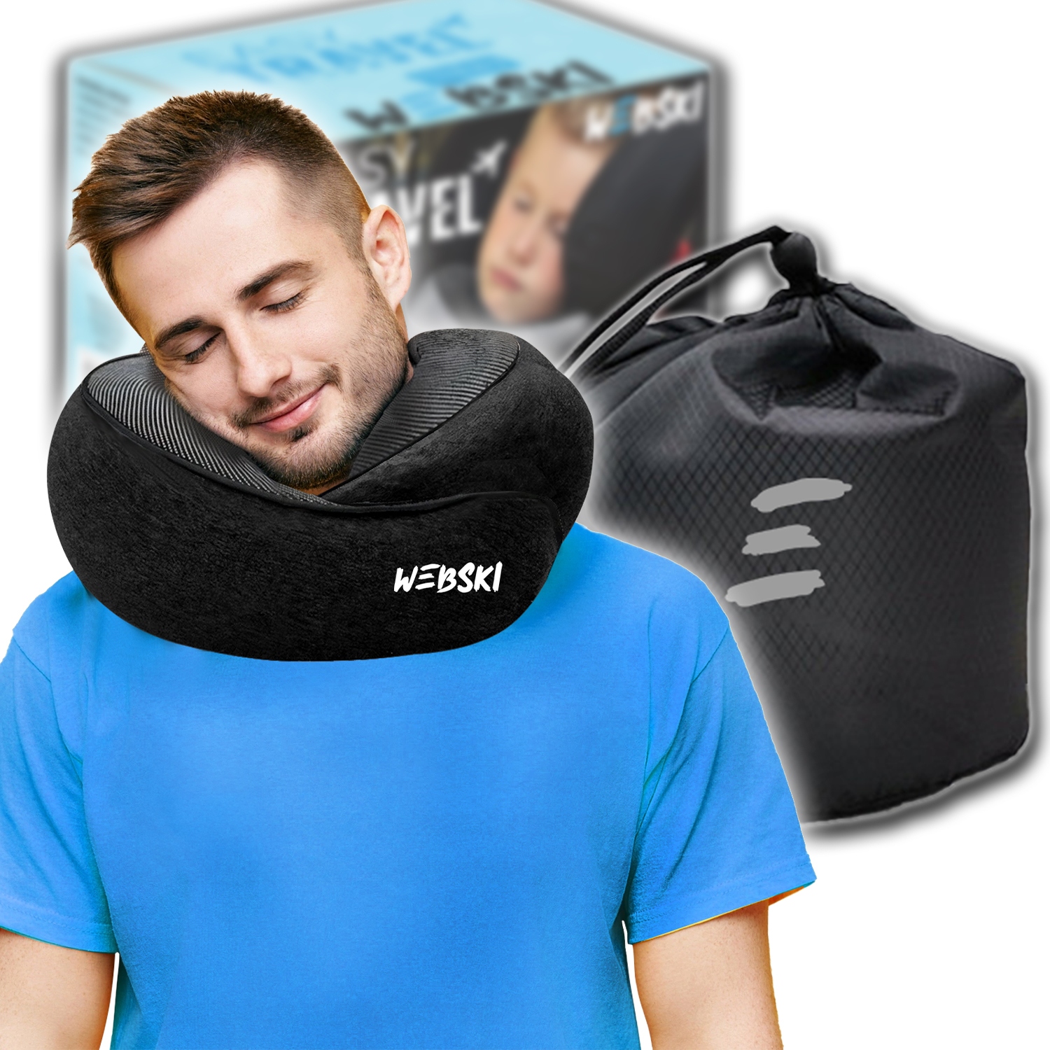 Polštář Na Krk Hlavu Do Auta Letadla Na Cesty