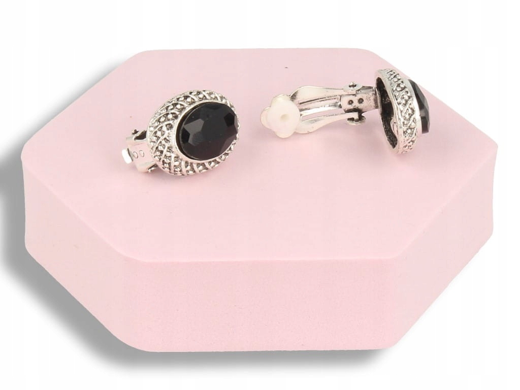 Klipsy do uszu mirror czarne Stan opakowania oryginalne