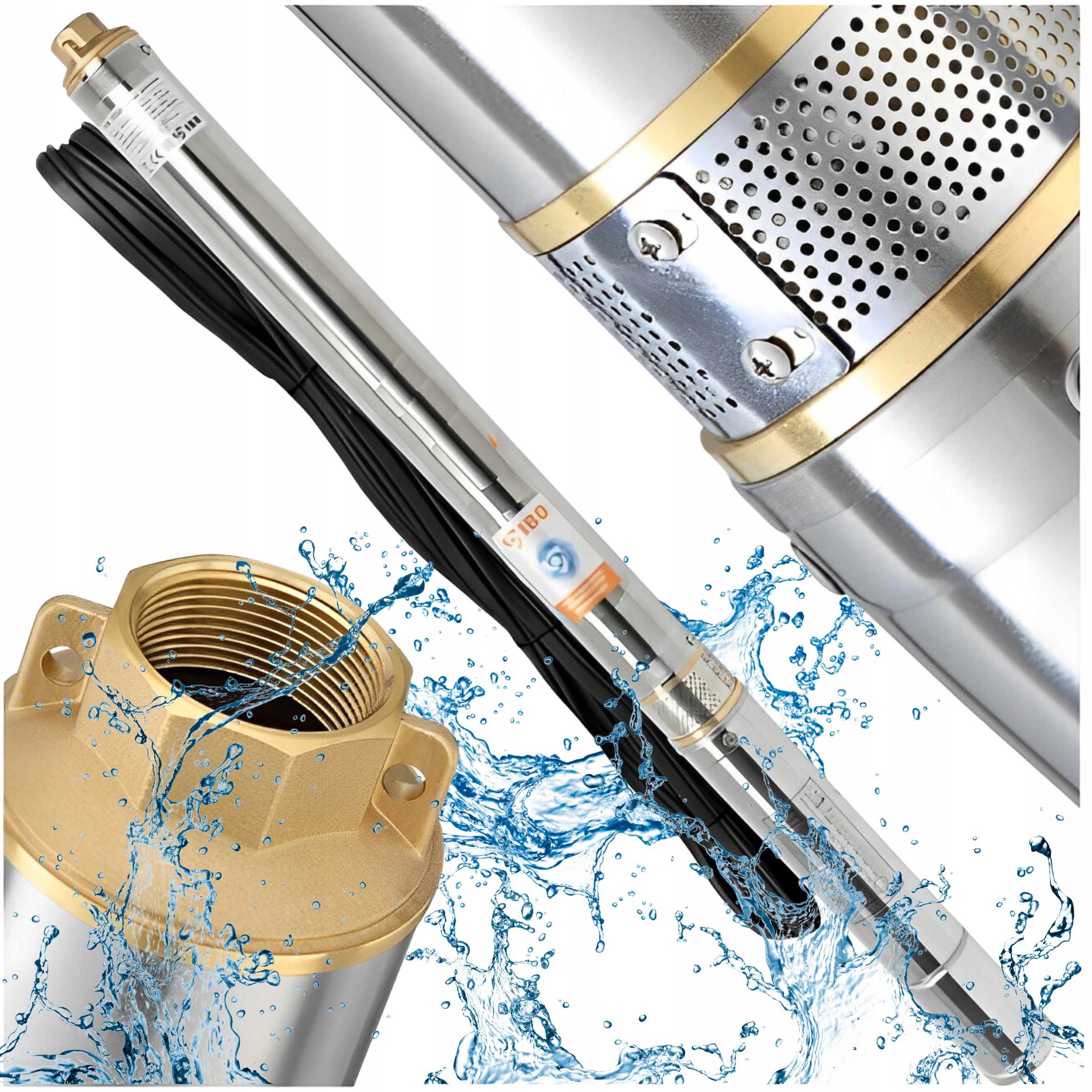 Pompa Głębinowa Antypiaskowa Do Wody Czystej 3,5 Sdm 3-11 63M 105L/MIN 230V