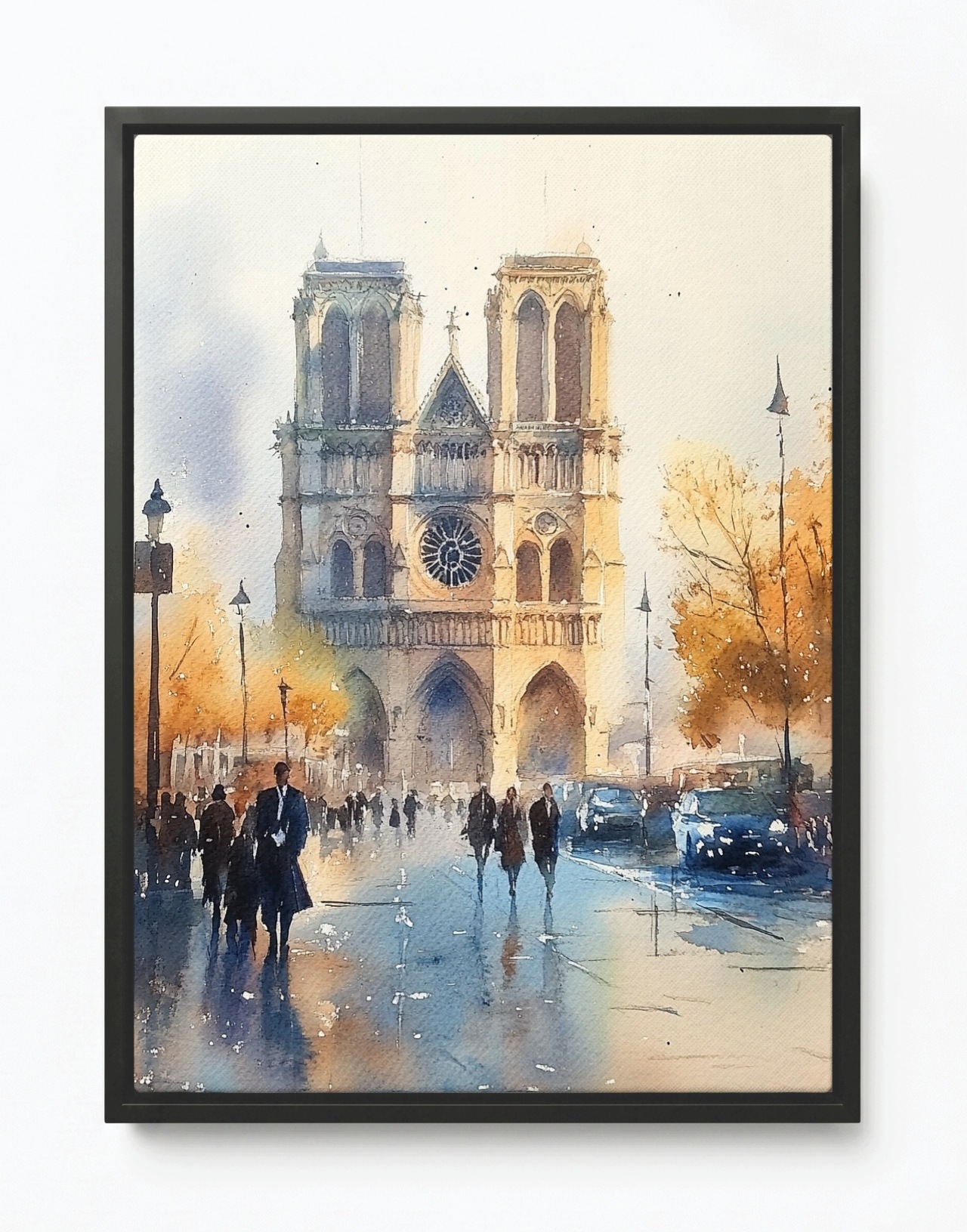 Obraz Rama American Box Architektúra Mesto Paríž Katedra Notre Dame 60x80