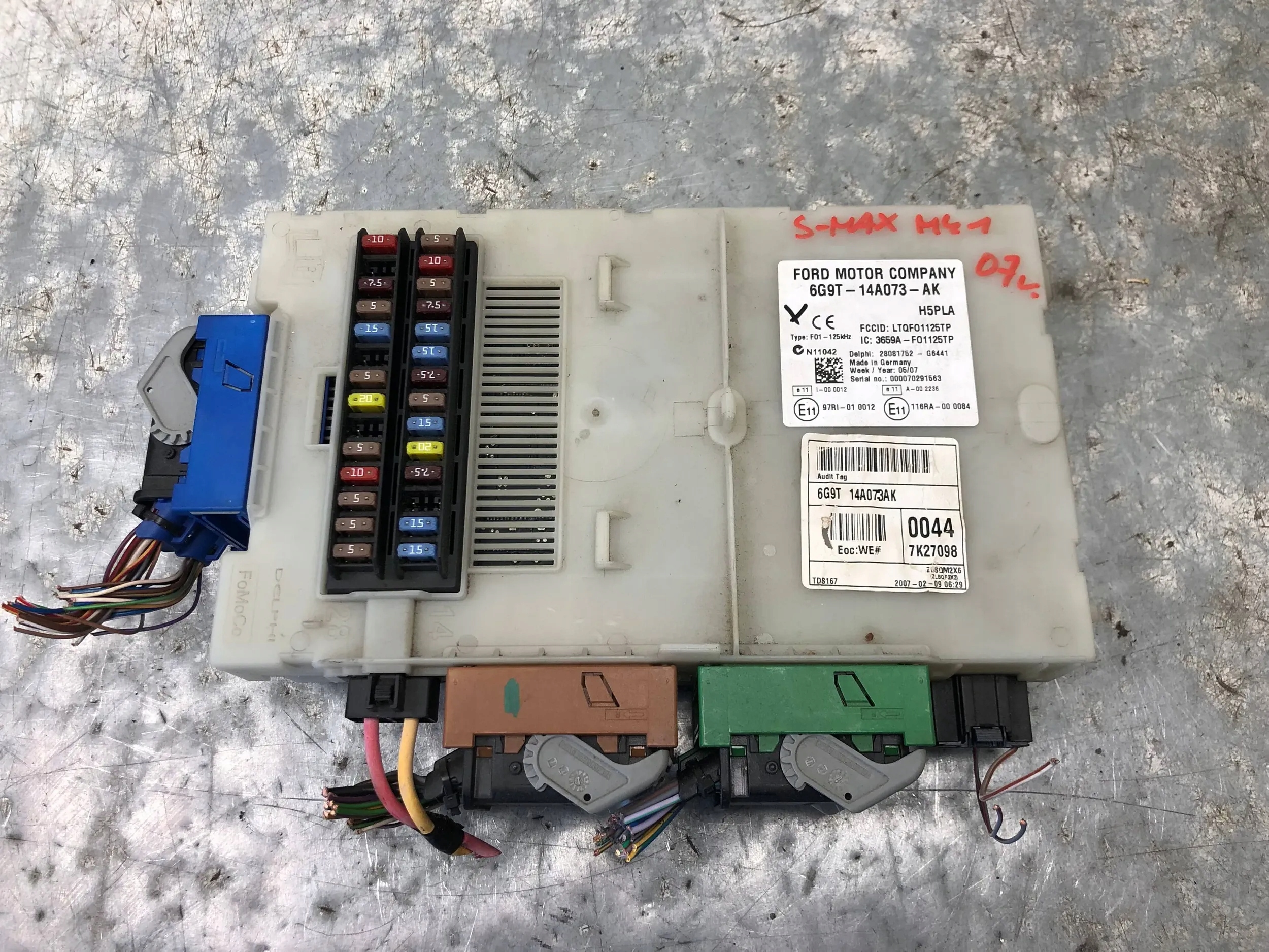 Module fusibles FORD S-MAX MK1 6G9T-14A073-AK