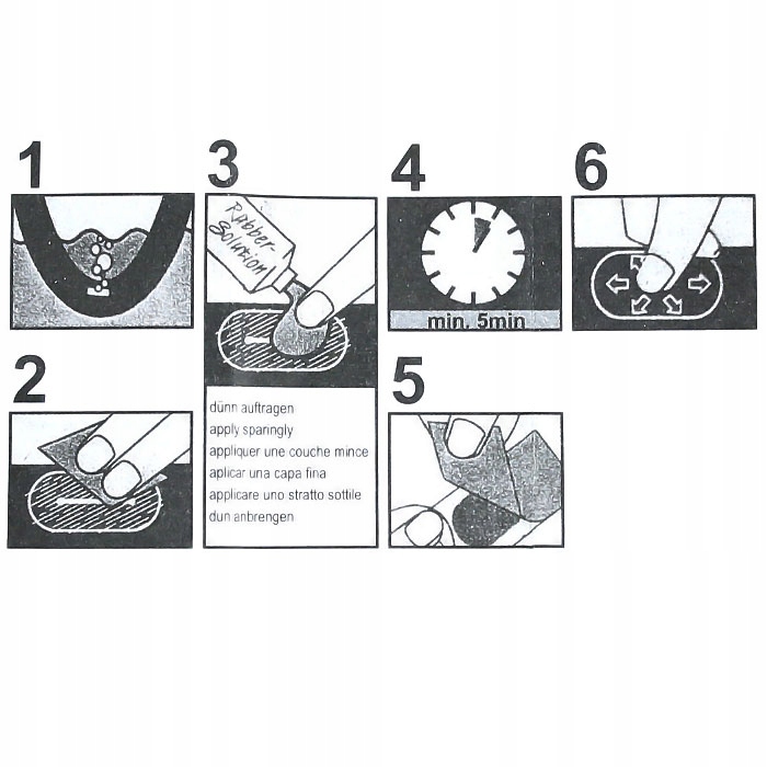 ZESTAW WULKANIZACYJNY DO DĘTEK ROWEROWYCH, NAPRAWCZY - ŁATKI ROWEROWE Marka Profex