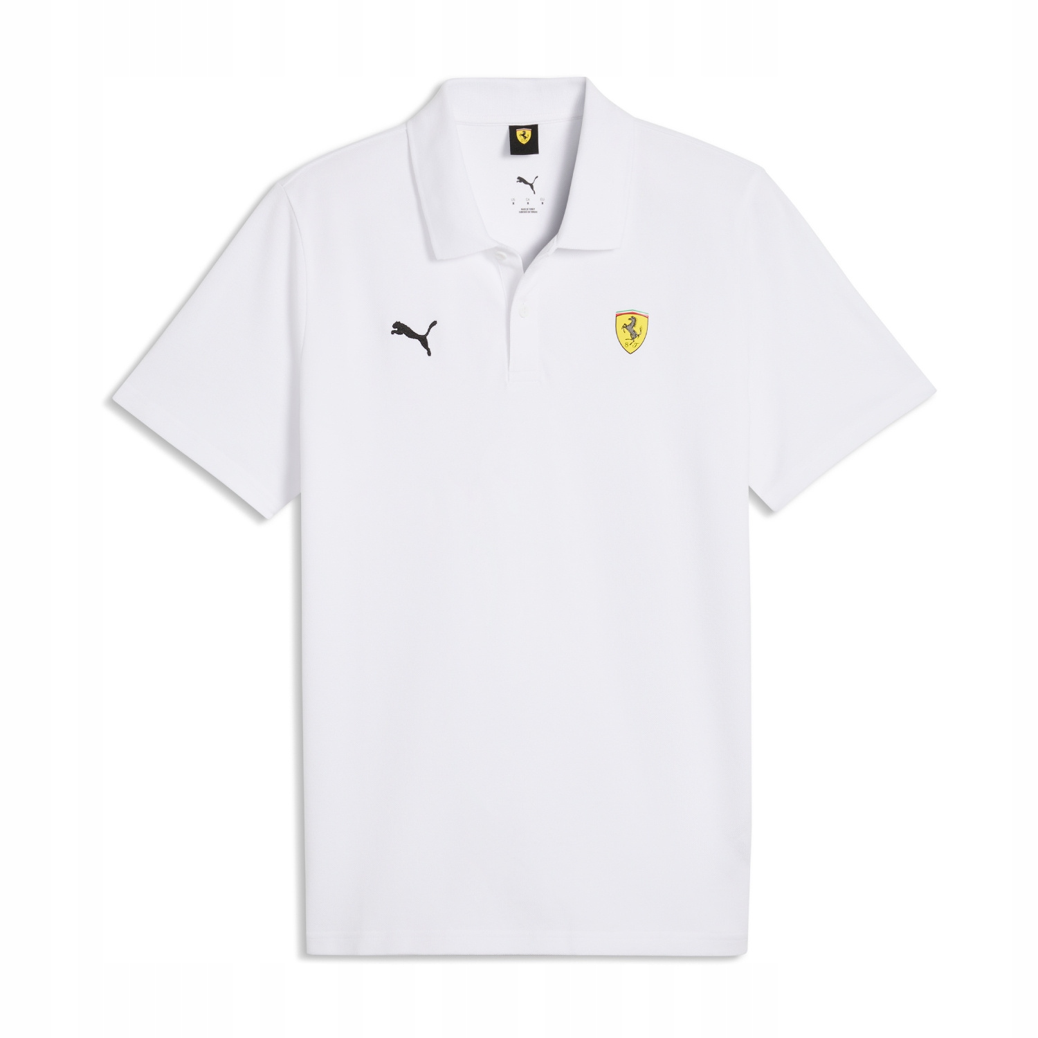 Pánská polokošile Logo bílé Ferrari F1 2026 (L)