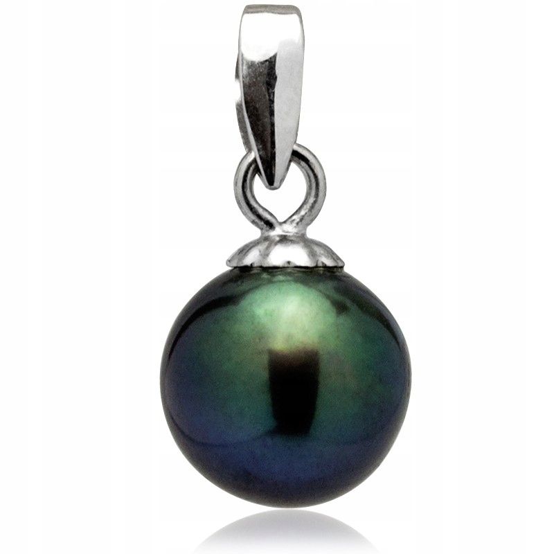 Zlatý Přívěsek S Tmavou Perlou