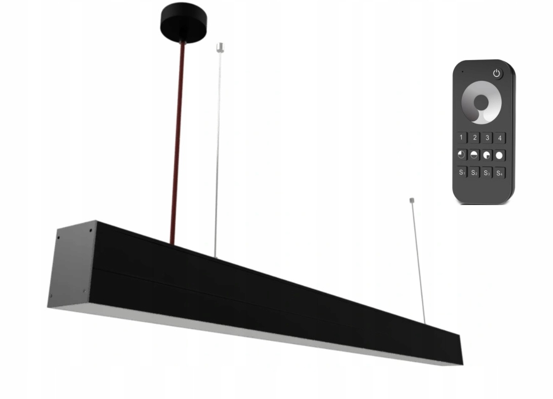 Led Závesná Lineárna Lampa 25W 100CM Diaľkový Ovládač
