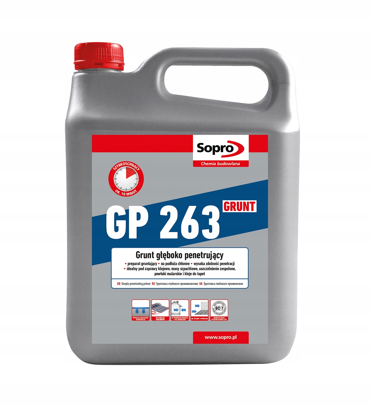 

Sopro S-grunt Pro GP263 głęboko penetrujący 4kg
