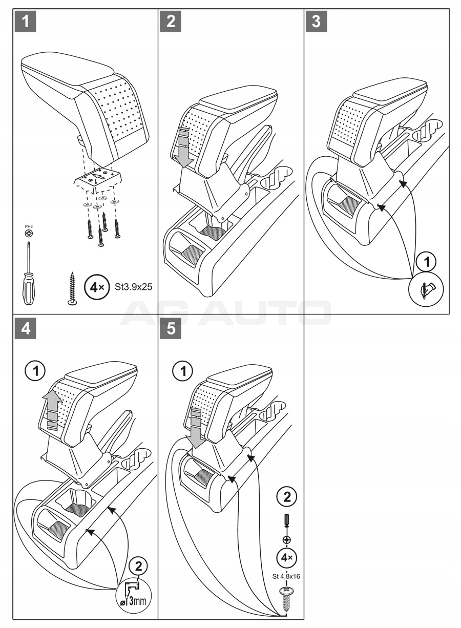 V00763 - ARMREST STANDARD Skoda Octavia II, 2004 - > 13