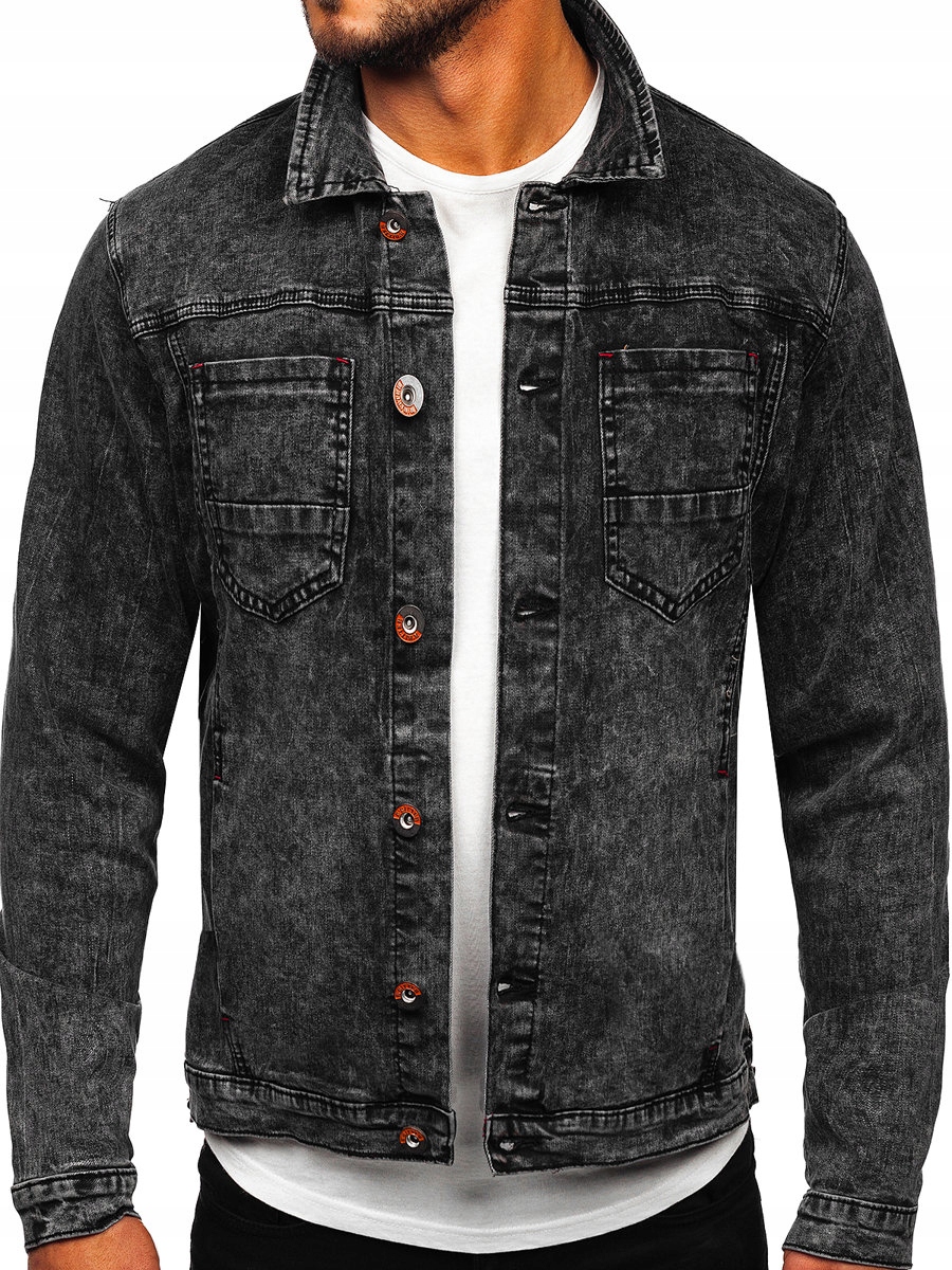 

Kurtka Męska Jeansowa Czarna RC61125W1 DENLEY_3XL